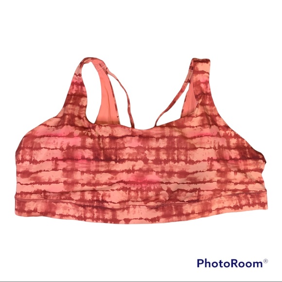 Athleta Exhale Powervita Sports D-DD Cup Bra Summer Coral Color - Picture 3 of 5